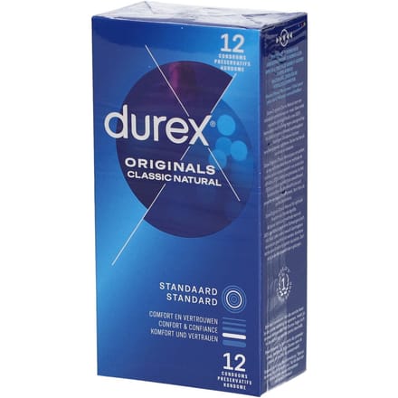 Durex - Originals Classic Natural Condooms 12 st.