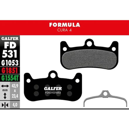 Galfer Formula Cura Remblokken Schijfrem Zwart