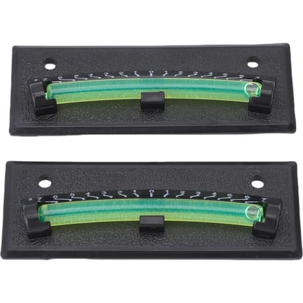 2 stuks RV Waterpas Duurzaam 2 Montagemethoden Nauwkeurig RV Waterpas Systeem voor Aanhanger black