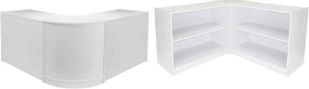 Jupiter toonbank c1200 - esdoorn - 120x60x90cm - glazen vitrine