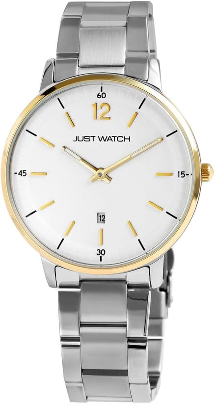 JUST WATCH Herenhorloge roestvrij staal Dorian, mineraalglas