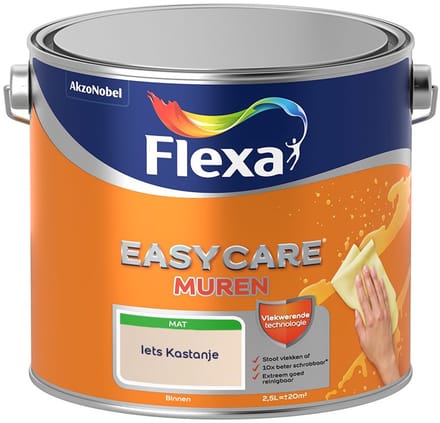 Flexa - Easycare Muren - Iets Kastanje - Mengverf - 2,5 L