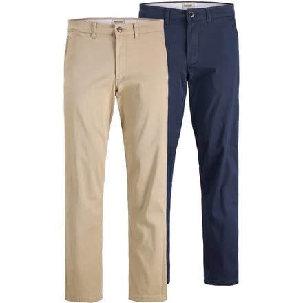 JACK&JONES - JPSTKANE DAVE CHINO 2PK MP NOOS - Heren - Broeken