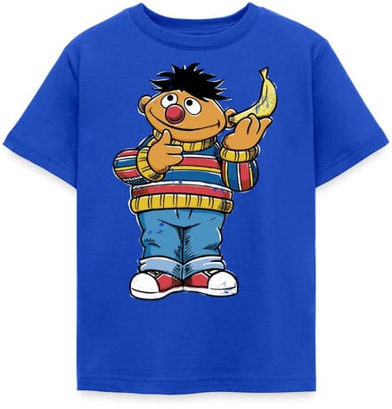 Sesamstraat Ernie Banana Telefoon T-Shirt Kinderen