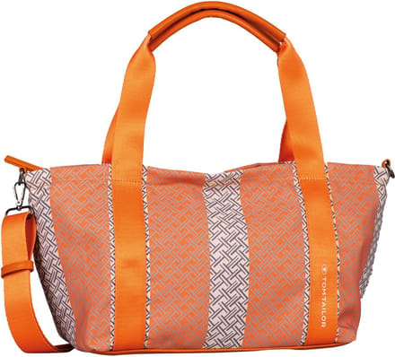 TOM TAILOR Schoudertas Leoni Zip Shopper Orange Veelkleurig