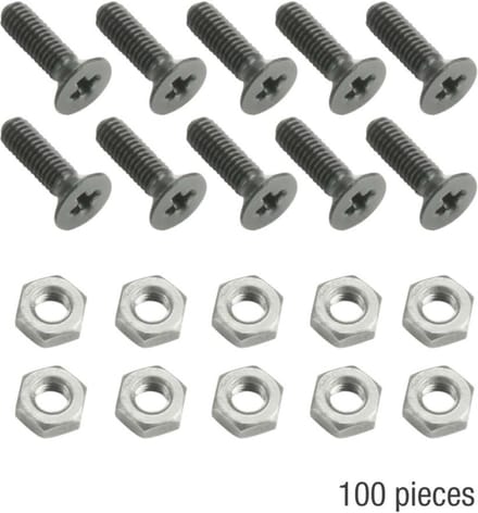 Adam Hall Hardware 5420 BLK M100 AH 100 x M3 x 10 black - Schroeven, moeren en bouten