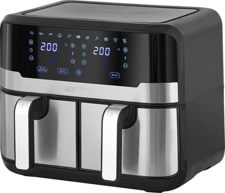 Heinrich's HFR 8214 - Dubbele airfryer - heteluchtfriteuse - 2 x 4.5 liter