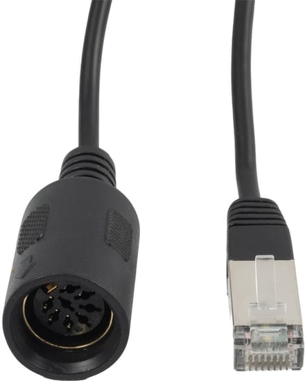 BOSSCOM RJ45 - DIN 8-pins / Powerlink PL8 (v) kabel voor B&O | zwart | 3 meter