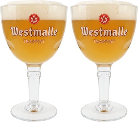 Westmalle Bierglazen Trappist - 330 ml - 2 stuks