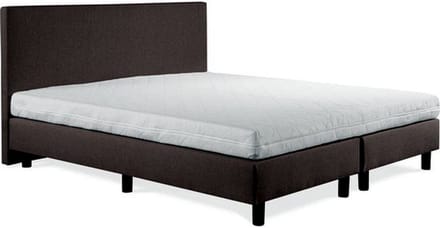 Boxspring Vendita vlak 90x190 cm Luxe Pocketvering Stof bruin