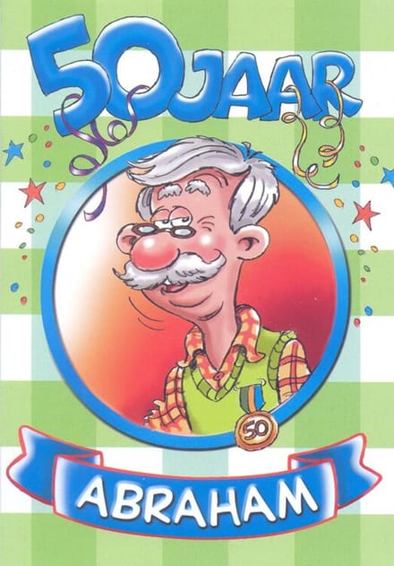 Wenskaart 50 jaar Abraham - Gratis verzonden - D3407-11