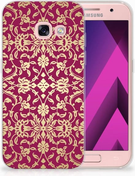 Siliconen Hoesje Samsung Galaxy A3 2017 Barok Pink