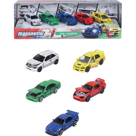 Majorette - Geschenkdoos modelauto's JDM legends - schaal 1:64 - 8504105000