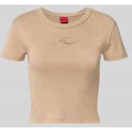 slim fit T-shirt van katoenmix model 'DELANOR'