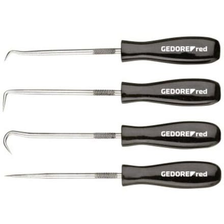 Gedore RED 3301548 Haakset voor O-ringmontage L.135mm 4-delig