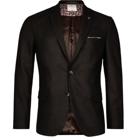 Giordano Colbert Robert Wool Mix Faux Uni Subtle Mélange  Zwart / male
