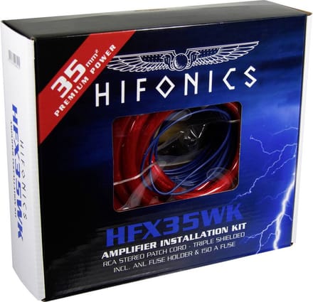 Hifonics Car-HiFi stroomkabelset 35 mm², 35 mm², 0.5 mm² Incl. stekker