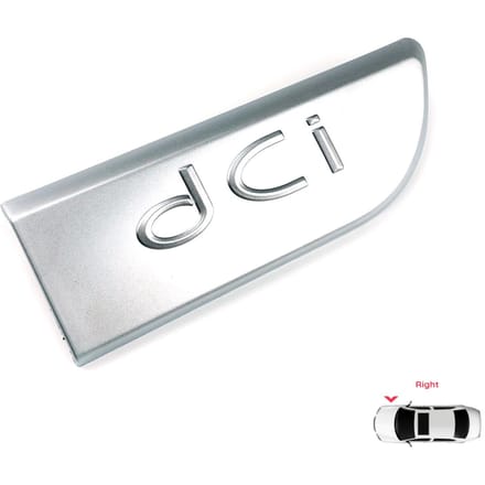 BSP562-2 Chroom DCI Badge Embleem Rechts voor Renault Megane MK2 Scenic MK2 8200717150