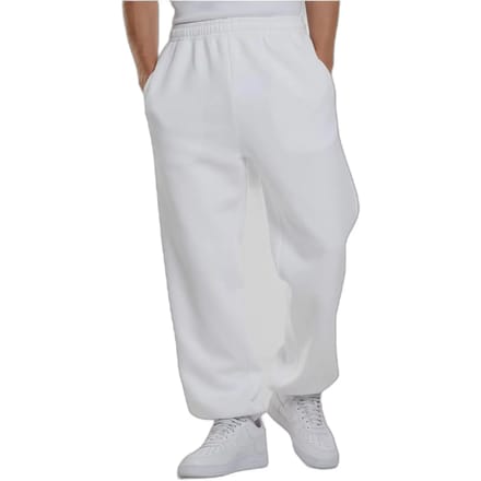 Urban Classics - Fluffy Heren joggingbroek - XL - Wit