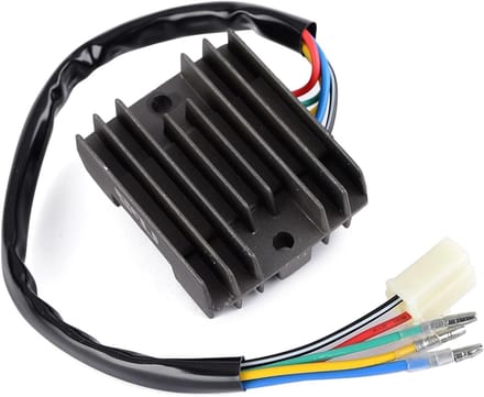 Motor Gelijkrichter - Spanningsregelaar - Accu Laden - Efficiënte Koeling - DC 12V - Zilver