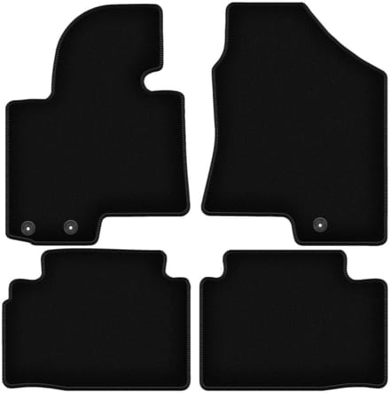 BASIC zwarte veloursmatten voor: Kia Sportage III SUV (2010-2015)