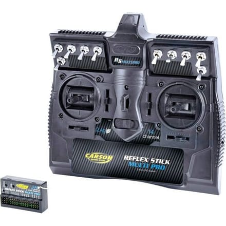 Carson Modellsport Reflex Stick MULTI PRO 14 RC handzender 2,4 GHz Aantal kanalen: 14 Incl. ontvanger