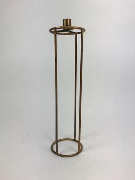 Wire Candle Holder 10x10x35 cm Blue Gold