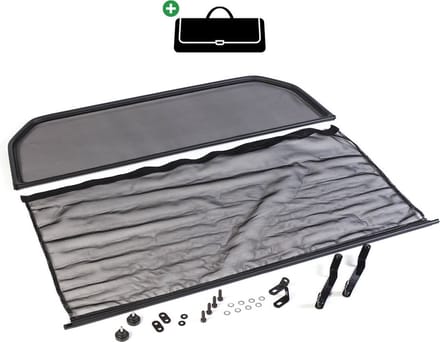 Windscherm Peugeot 306 | 1994-2003 | incl. luxe opbergtas | Zwart