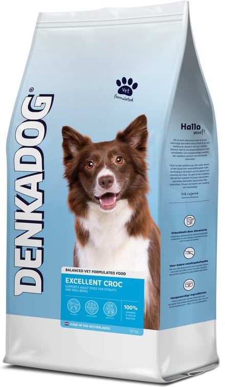 Denkadog Excellent Croc Rund&Vis - Hondenvoer - 12.5 kg