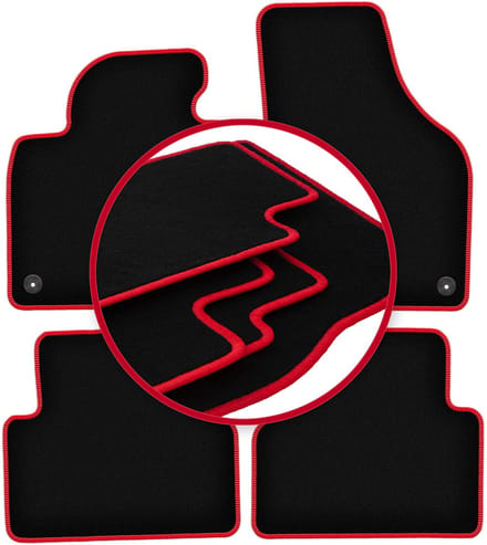 CARLUX-RED automatten voor: Volkswagen Tiguan I minivan (2007-2015)