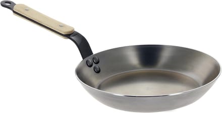 Koekenpan - Minerale pan - Koken - B Hout Handvat - 28 cm - Zwart