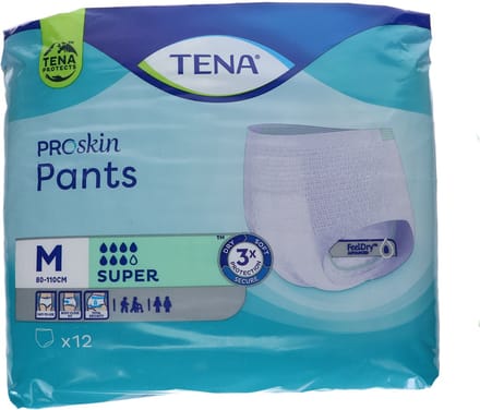 Voordeelverpakking van 2 x TENA Proskin Pants super - Medium, 12st (793520)
