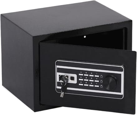 Digitale Kluis - Brandwerende Kluis - Waardevolle Spullen Opslaan - Solide Stalen Constructie - 30x30x40 cm - Zwart