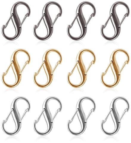 Dailygoods- Ritssluitingen 12 Stuks - Dubbele Opening Clips
