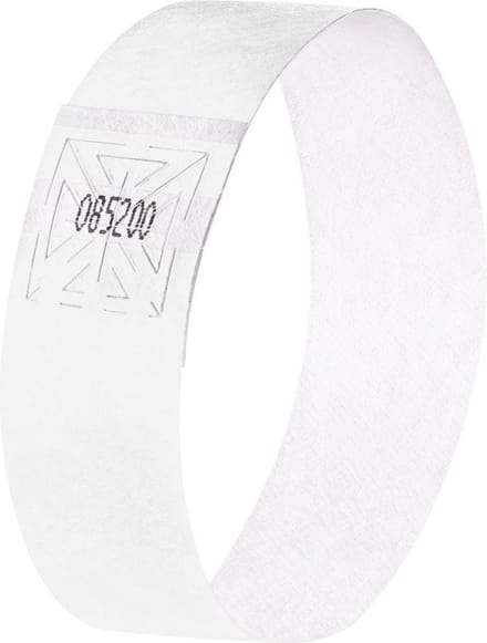 Sigel evenementenbandjes super soft 225x25mm 120 stuks wit