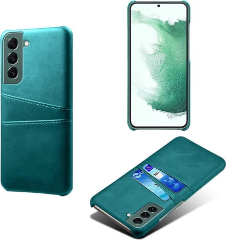 Backcover met Opbergvakjes + PMMA Screenprotector voor Galaxy S22 Plus _ Groen