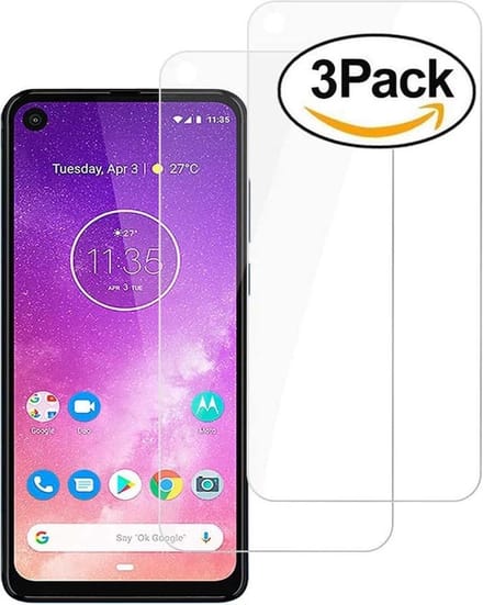 Screenprotector Glas - Tempered Glass Screen ProtectorGeschikt voor: Motorola One  Action  - 3x