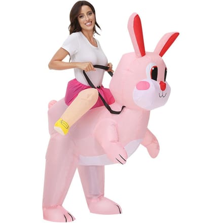 Paashaas Opblaasbaar Kostuum Adult one size, 150-190cm