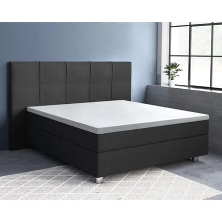 Primaviera DeLuxe Hoeslaken Topper Satijn Wit - 180 x 200 cm + 15 cm hoekhoogte