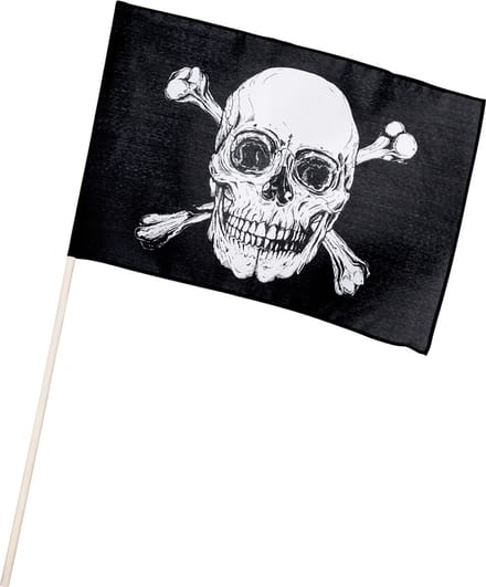 Boland - Polyester zwaaivlag Piraten classic - Piraten - Piraten