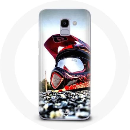 Case voor Samsung Galaxy J6 2018 Moto Crosshelm