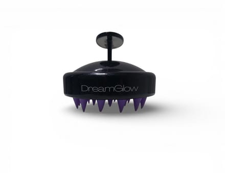 DreamGlow Scalp Massager – Siliconen Shampoo Borstel – Zwart