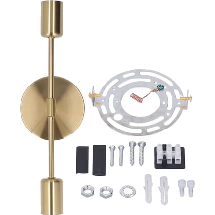 Dubbele Wandlampvoet E27 E26 Roestvrij Vintage Wandlamp Lampfitting voor Woonkamer Badkamer