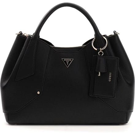GUESS handtas schoudertas Darcy Girlfriend Satchel Stone Lichtgrijs