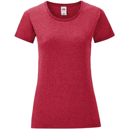Dames-T-shirt Fruit of the Loom Iconic 150