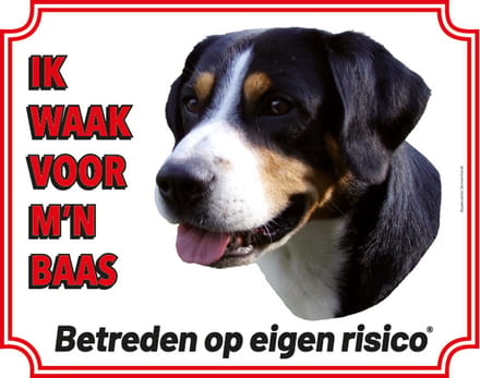 Appenzeller Waakbord - Ik waak voor mijn baas