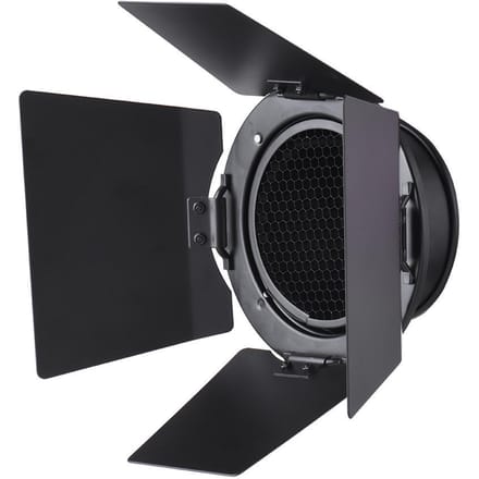 Flits Stroboscoop Barndoor Reflector Diffuser & Honingraat Raster 4X Kleurenfilter gray