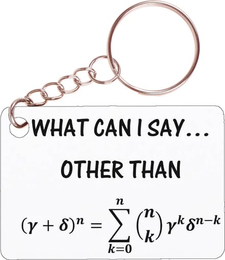 Sleutelhanger 6x4cm - What can i Say Other Then - Wiskunde