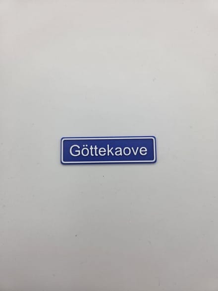 3D plaatsnaam speldje Göttekaove