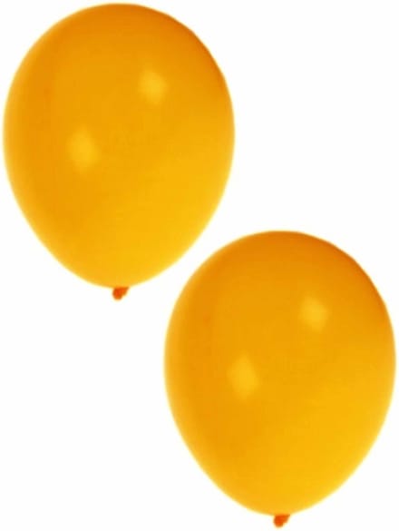 Feest ballonnen - geel - 100x stuks - ca. 27 cm - verjaardag versiering